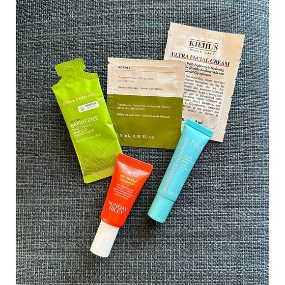 Sunday Riley CEO Tula Wrinkle Drops Kiehl's KORRES Velvet Goldfaden MD Samples - Picture 4 of 12